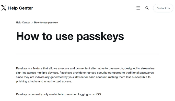 小板镇苹果维修店铺分享iOS用户如何通过通行密钥(Passkey)登录 